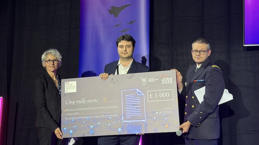 Florent Savely reçoit le prix de la meilleure thèse DGA 2025